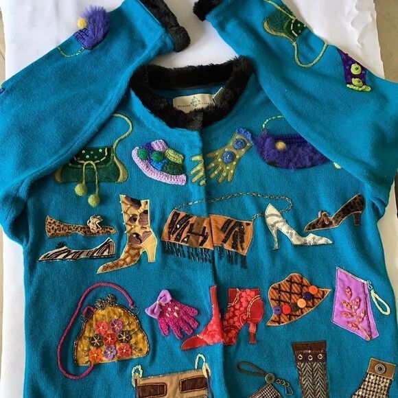 Vintage Design Options by Philip & Jane Gordon Medium with faux fur neck/sleeves - Picture 12 of 16